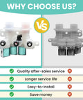 Comparison of two washing machine water inlet valves, highlighting features of Heavy Duty Washing Machine Water Inlet Valve 120V 60Hz Dual Port
