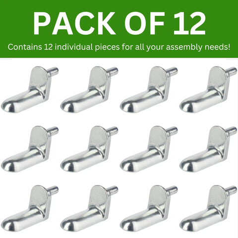 Dead On Fit Replacement Shelf Pins For Bookcases And Modular Shelving Units. Solid Heavy Gauge Metal Pegs Keep Shelves Locked In Place. Pack Of Twelve Includes Every Piece Needed For Quick Setup And Zero Hassle