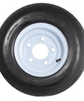 Two Pack Trailer Tire On Rim 480X8 4.80-8 Load Range C 5 Lug White Wheel For Utility Trailers With DOT Approval 2 Year Warranty
