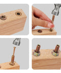 Anchor Set With Hammer Drive Pin Expansion Anchors For Concrete And Cement, Medium Size 6.5x0.6 Cm, 6 Pcs installation on wood