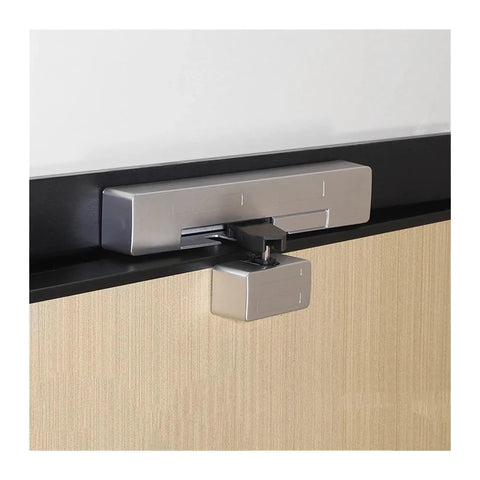 Soft Close Hydraulic Door Closer With Quiet Damping, Hidden Mounting For Invisible Fit on wooden door top view