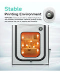 Large Size 3D Printer Enclosure With LED Light, Fireproof Design, Constant Temperature display and protective features