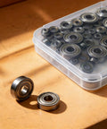 60 Pack Deep Groove Ball Bearings Carbon Steel Assortment Kit For Skateboard Trucks Furniture Wheels And 3D Printers in case