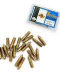 20 Pack 1/4-20 Hanger Bolts Double Ended Wood Dowel Screws Self Tapping Furniture Hardware Galvanized Carbon Steel Fasteners on white background