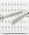 Flat Head Socket Cap Screws Kit, Metric A4-70 Stainless Steel, Coarse Thread, 1510-Piece Bagged Assortment With Individually Labeled Bags
