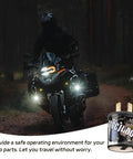 Motorcycle at night with Two Pack 12V Heavy Duty Flasher Relay For Cars Trucks SuvS Motorcycles And Marine Use 2 Pin Round Electronic unit inset