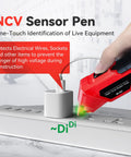 Circuit Breaker Locator And GFCI Outlet Tester Digital Circuit Finder For Home Wiring No Fuss Quick Breaker Scan And Outlet Wiring Check Open Circuit Detection Portable Electrical Diagnostic Tool, red NCV sensor pen on outlet