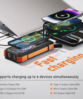 Ultra High Capacity Solar Power Bank On The Go 49800mAh With 22.5W Quick Charge And 15W Wireless charging multiple devices