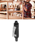 Real Deal Straight Air Die Grinder Pneumatic Tool Featuring Knockout 25000Rpm Speed And Easy Trigger Control For Heavy Duty precision grinding on a workbench.