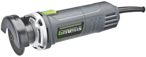 Genesis Three Point Five Amp Three Inch High Speed Cutoff Tool For Auto Body Projects With Twenty Four Thousand RPM Cuts Through Straps Hangars Exhaust System Sheet Metal Pipes And More Uses Standard Three Inch Cutoff Discs