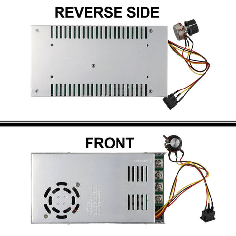200A Peak DC Motor Controller For 12V To 48V Systems With Reversible Forward Reverse Control High Current Regulator Brushed DC Motor Driver Module Industrial Potentiometer, front and reverse sides