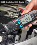 Pro Grade 1mA Resolution DC Clamp Meter True RMS Digital Multimeter with 6000 Counts used in automotive setting