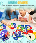 Kids playing with Smart Math Card Game for Kids Ages 6 Plus That Turns Multiplication Division Addition and Subtraction into fun