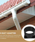Kisangel Abs Duct Connector Flange With Square Base For Dust Collection Hose And Ventilation Systems. Durable Plastic Air Outlet Adaptor, 120Mm.