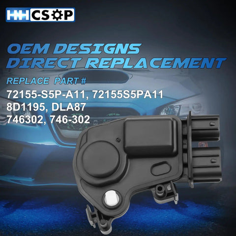 Honda Left Front Driver Side Power Door Lock Actuator Replacement For CR V Civic Accord Element Odyssey Pilot RSX 2001 Through 2011 Fits Two Door Cars