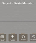 Superior resin material qualities for Spacious 6x4 Outdoor Storage Shed With Floor For Bikes Tools And Gear