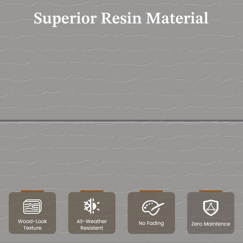 Superior resin material qualities for Spacious 6x4 Outdoor Storage Shed With Floor For Bikes Tools And Gear