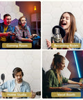 12 Pack High Density Hexagon Acoustic Panels For Serious Noise Reduction With 0.9 NRC Peel And Stick Wall Decor in various settings