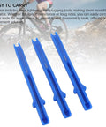 3 Piece Di2 Wire Disassembly And Assembly Kit For Bicycle Electronic Shifting Systems with blue 3D printed plug tools