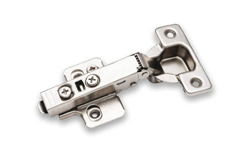 Close-up of 25-Pack Full Overlay Frameless Soft-Close European Cabinet Hinge, 110 Degree 3D Adjustable, Clip-On Concealed with Screws