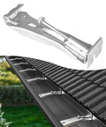 25 Pack 5 Inch Gutter Hangers With Pre Inserted Screws Hidden Design For K Style Aluminum Gutters Heavy Duty Rust Resistant Brackets installed