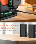 4D Laser Level With Tripod And Dual Batteries 360 Self Leveling Green Beam for construction site with USB and dual 2600mAh batteries.