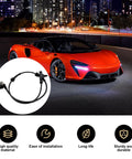 Anti Lock Brake Wheel Speed Sensor Drop In Replacement For Heyue ABS Sensor Durable High Temp Performance Quick Fit Brake System Sensor Part 3630050U2010 Built To Last And Easy Install in front of a sports car on a city street at night.