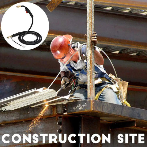 15 Foot MIG Welding Gun Torch Stinger Replacement For Hobart H 10 And AutoArc MIG Guns at construction site