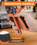 5-In-1 Wire Crimping Tool Ratcheting Crimper for AWG 28-16 with ergonomic handle and anti-slip grip for automotive wire connectors