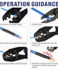 Open Barrel Lug Crimping Tool For Battery Cables Pro Grade Heavy Duty B Type Crimper guide for AWG 13 to 3 use