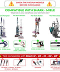 Compatibility chart for Crevice Tool Attachment With Adapter Kit For Narrow Gaps And Tight Corners Compatible With Vacuum Models NV350 NV360 NV500 Rotator And Rocket