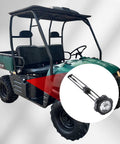 Fuel Gauge Gas Cap With Built In Gauge For Ranger UTV 400 500 700 Replacement OEM 1240119 shown next to Ranger UTV.