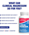 Mega Strong Magnesium Complex 400 Mg Chelated With Glycinate Malate And Citrate For Real Muscle Nerve Bone And Digestive Health Support One Month Supply, 90 vegan capsules bottle