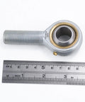 POS18 Rod End Bearing 18mm Bore With Right Hand Male Thread For DIY Projects 3D Printing Hydraulic Cylinders CNC Machines And Heavy Duty Gear Machinery Ideal For Agriculture Garden Tools Motorcycles Trucks And Cars, with ruler