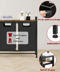 Two Section Laundry Hamper With Pull Out Dual 45L Bags And Wooden Shelf Removable Washable Sorter Bags Metal Frame For Laundry Room Dorm Bathroom Oxford Fabric Rustic Brown And Black