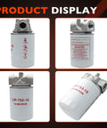 Heavy Duty Hydraulic Oil Filter Assembly 10 Micron For Petroleum Fluids Three Quarters Inch NPT Return Line Filter Housing