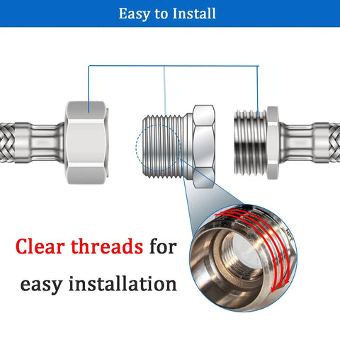 Two Pack Stainless Steel Bushing One To Three Quarter Inch NPT Reducer One Inch Male To Three Quarter Inch Female Hex Pipe Fitting Set For Quick Hose And Tube Connections Beefy Heavy Duty Leak Free Easy Fit. clear threads and easy install