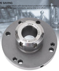 Heavy Duty Collet Fixture 3.94 Inch Dia For Carbon Steel Lathe Mill Router Quick SwapChuck Upgrade Part with locking mechanism.