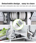 Detachable design of Kickass Two Speed Handheld Immersion Blender With Stainless Steel Blades for easy cleaning in dishwasher.