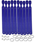 Grab These Straight Up Smooth Vegetable Tanned Leather Keychain Blanks 10 Pack Diy Craft Kit with solid rings and rivets