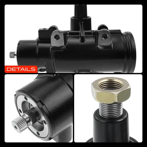 Professional Heavy Duty Power Steering Gearbox For Dodge Ram 2500 3500 4000 1997 To 2002 close-up of black chassis details.