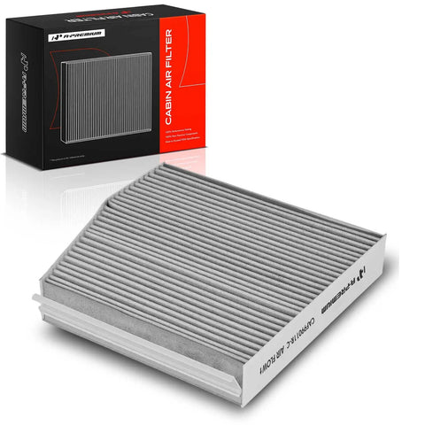 Cabin Air Filter With Activated Carbon For Mercedes Benz B250 B250e CLA GLA And Infiniti QX30 Irregular Shape Replacement OE A2468300018 Direct Fit For QX30 2017 2019 B250 2013 2015 B250e 2016 2017 shown with packaging