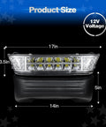 Led Headlights With Heavy Duty Bumper Kit For Club Car Precedent 2004 Up Golf Cart Delivers Legit Crisp 12 Volt Illumination And A Total Ride Transformation - product dimensions 17in x 5in x 3.5in.