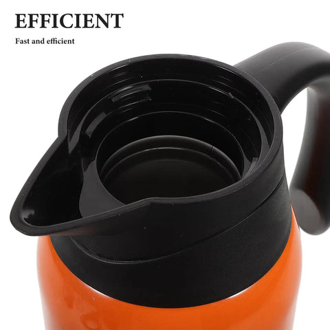 Close-up of the spout and lid of the 1000ml portable car kettle made from sturdy stainless steel, ideal for fresh hot drinks on road trips.