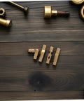 25 Piece Brass Barrel Hinges Set For Small Jewelry Boxes And Wooden Cabinets Hidden Design With Ultra Smooth Opening