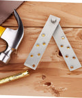 Hidden Door Pivot Hinge System For Secret Bookcase Doors, 360 Degree Stainless Steel Concealed Hinge on wooden surface