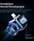 Close-up of the 13mm lens sensor for Long Range Thermal Monocular For iPhone With 13mm Lens And Tactical Handle Infrared Imager