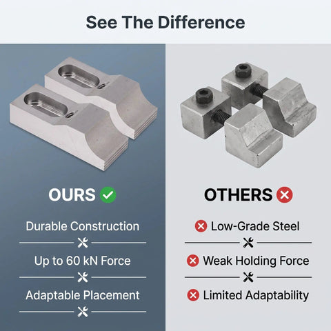 Dual Compact Side Clamp Vise Brackets, Hella Sturdy Low Profile CNC Router Workholding Kits, Straight Up Reliable Precision Milling Grips For Tight Woodworking Drilling And Routing Jobs