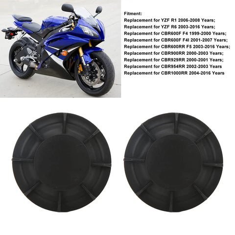 Headlight Dust Cap Direct Replacement For YZF R1 2006 2008 And CBR600F F4 1999 2000 shown with compatible motorcycle