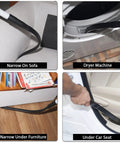 Must Have All In One Vacuum Attachment Kit With Flexible Crevice Tool Mattress Brush Soft Hair Brush Stiff Bristle Tool Combination Tool Dust Brush And Adapters For DC58 DC59 DC65 V7 V8 V10 V11 V15 Universal Household Cleaning Attachments shown cleaning sofa, dryer, furniture, and car seat